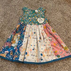 Wildflowers Elephant With Balloons dress size 4 NWT